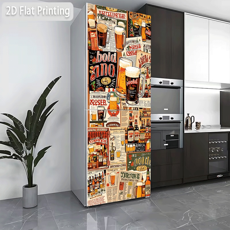 Vintage Collectible Furniture - Refrigerator Sticker Refrigerator Dishwasher Sticker Vintage