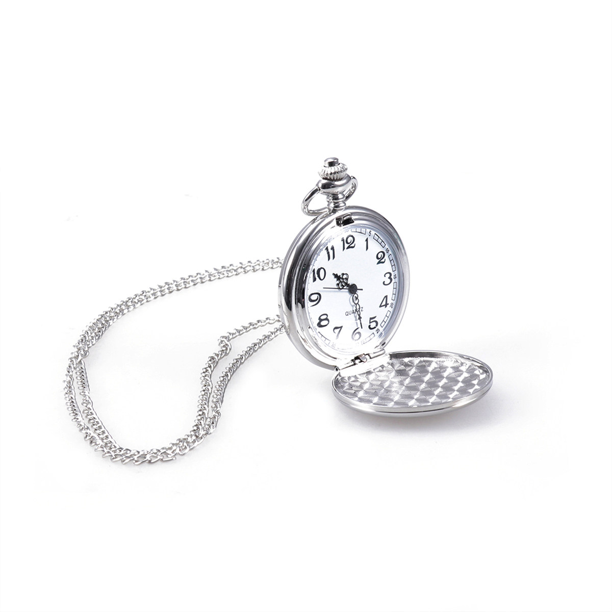 Vintage Collectible Watches - Vintage Mechanical Pocket Watch White Retro