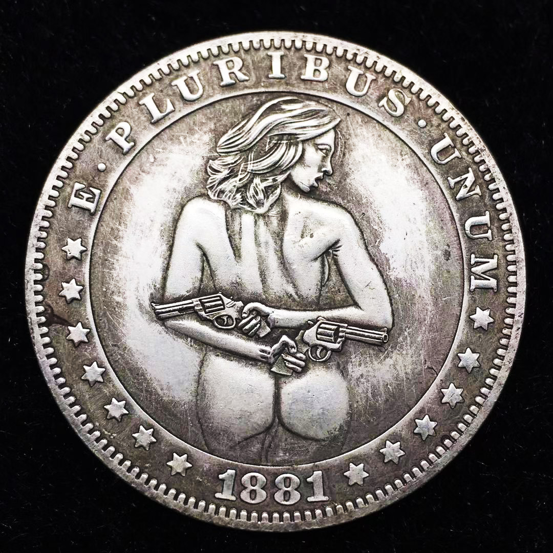 Vintage Collectible Furniture - 1881-cc Hobo Nickel Vintage Morgan Commemorative