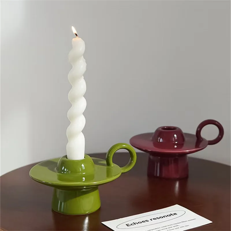 Collectible Vintage Matches - Nordic Flying Saucer Candlestick Home Decor