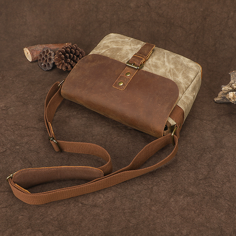 New Vintage Waxed Canvas Shoul - Lens Cap Vintage ulasan dan harga