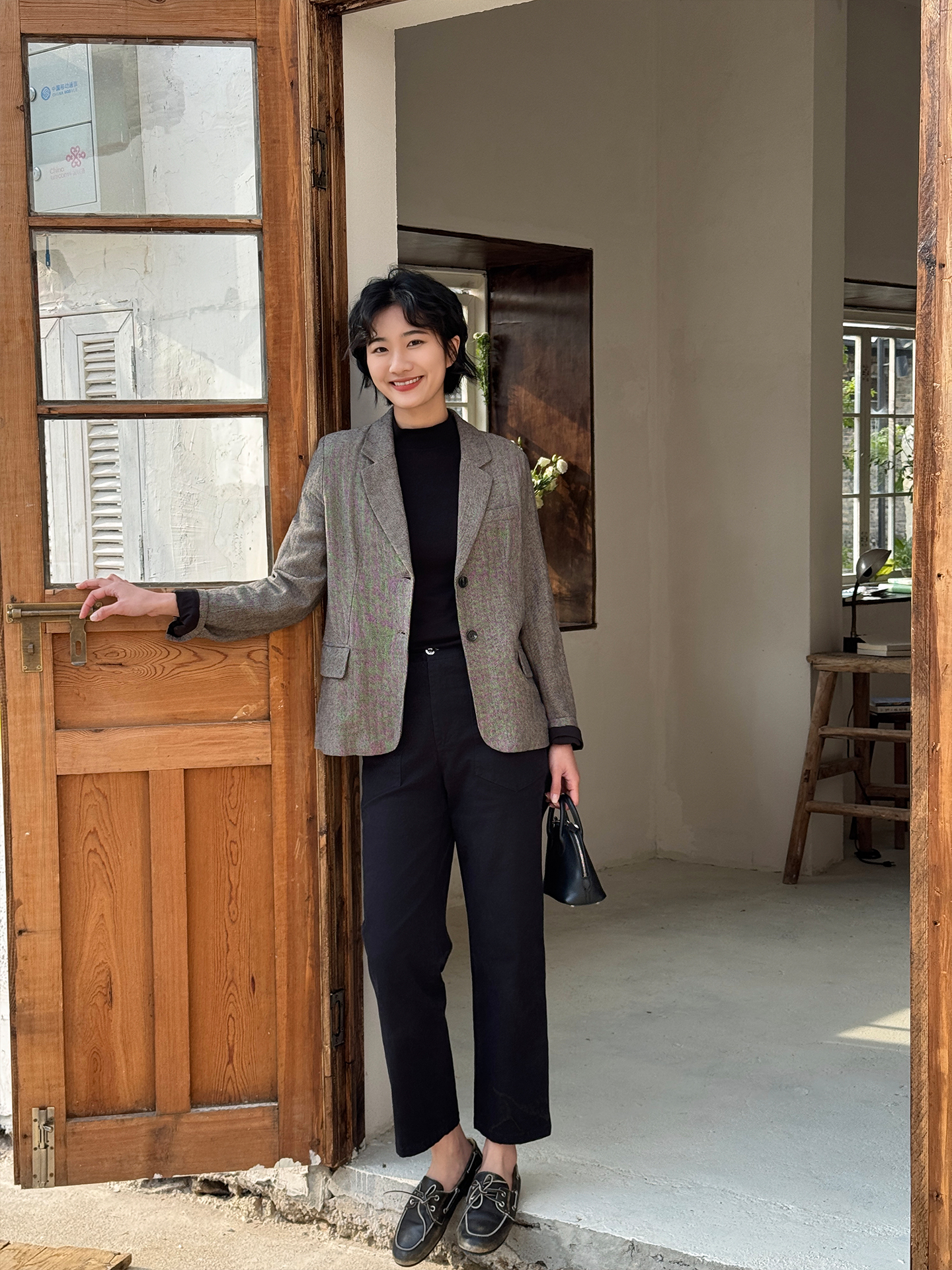 Gray Casual Cotton Linen Suit  - Collectible Vintage Matches ulasan dan harga