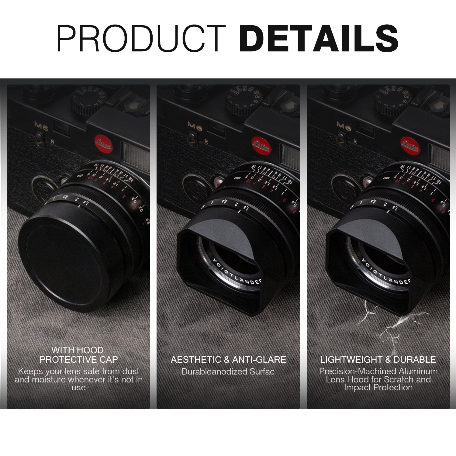 Metal Lens Hood with Cap for V - Lens Cap Vintage ulasan dan harga