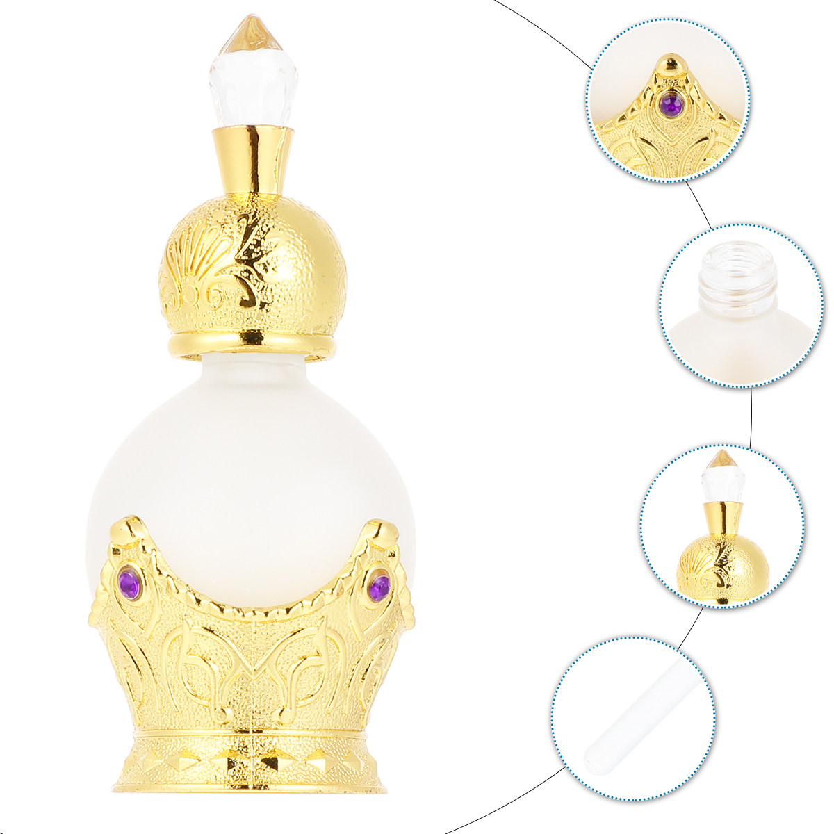 15Ml Gold Perfume Bottle Vinta - Vintage Collectible Perfume Bottles ulasan dan harga