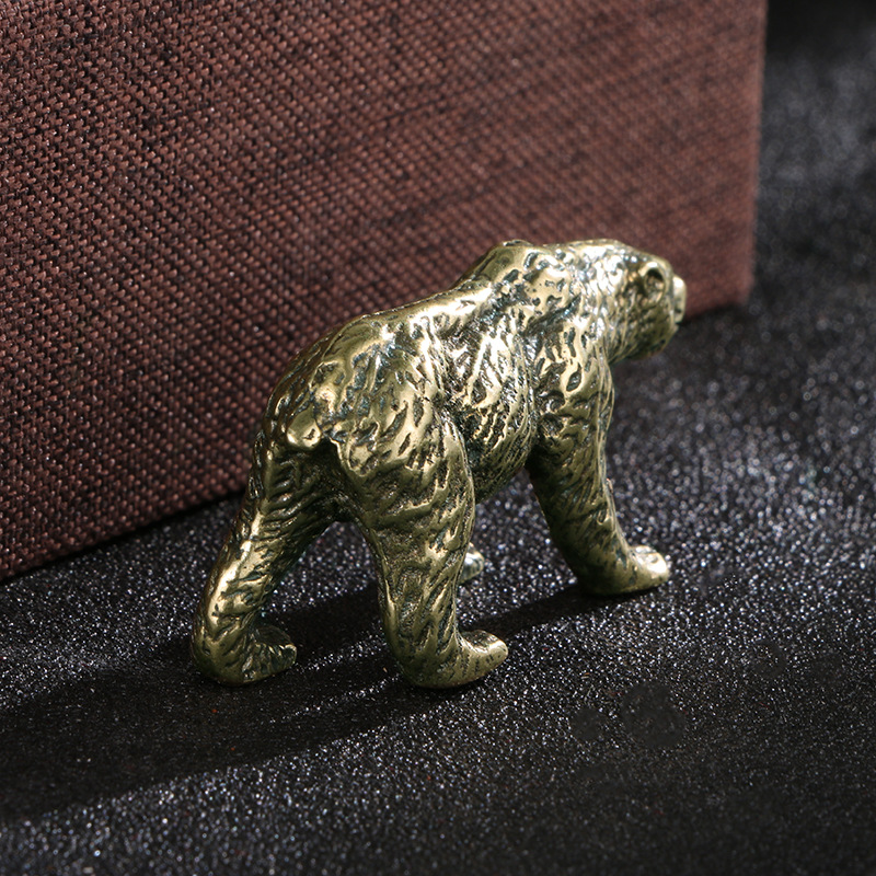 1PC Vintage Solid Brass Bear S - Vintage Collectible Bears ulasan dan harga