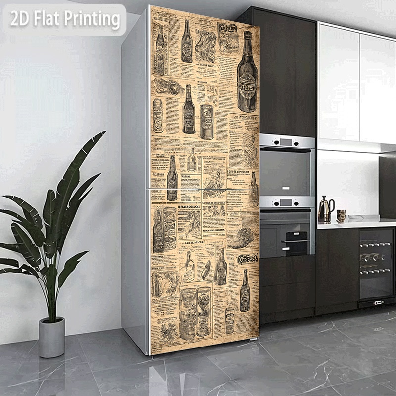 Refrigerator Sticker, Refriger - Collectible Vintage Newspapers ulasan dan harga