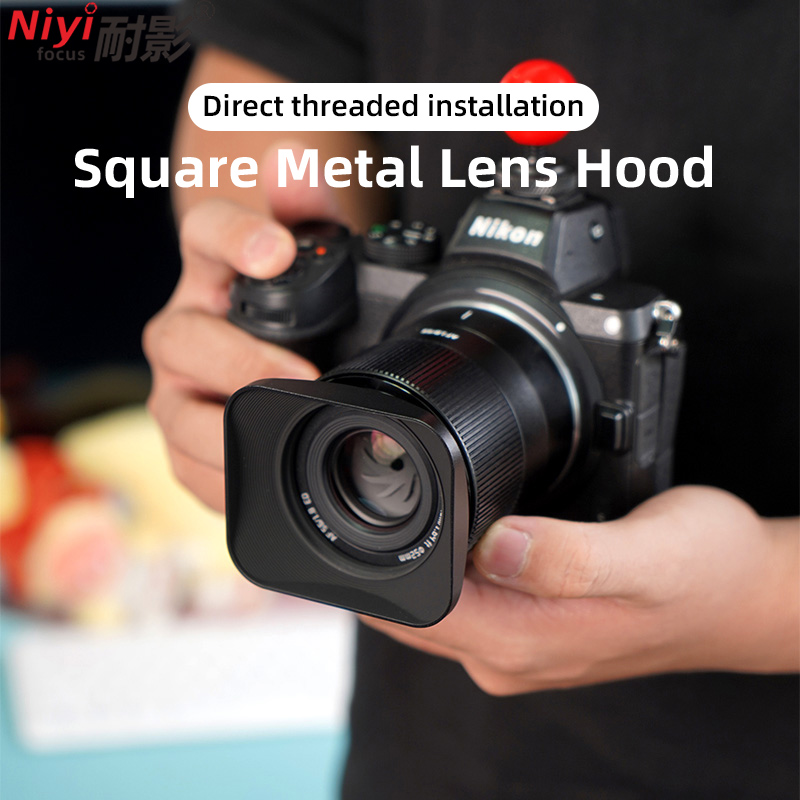 Vintage Square Metal Lens Hood - Lens Cap Vintage ulasan dan harga