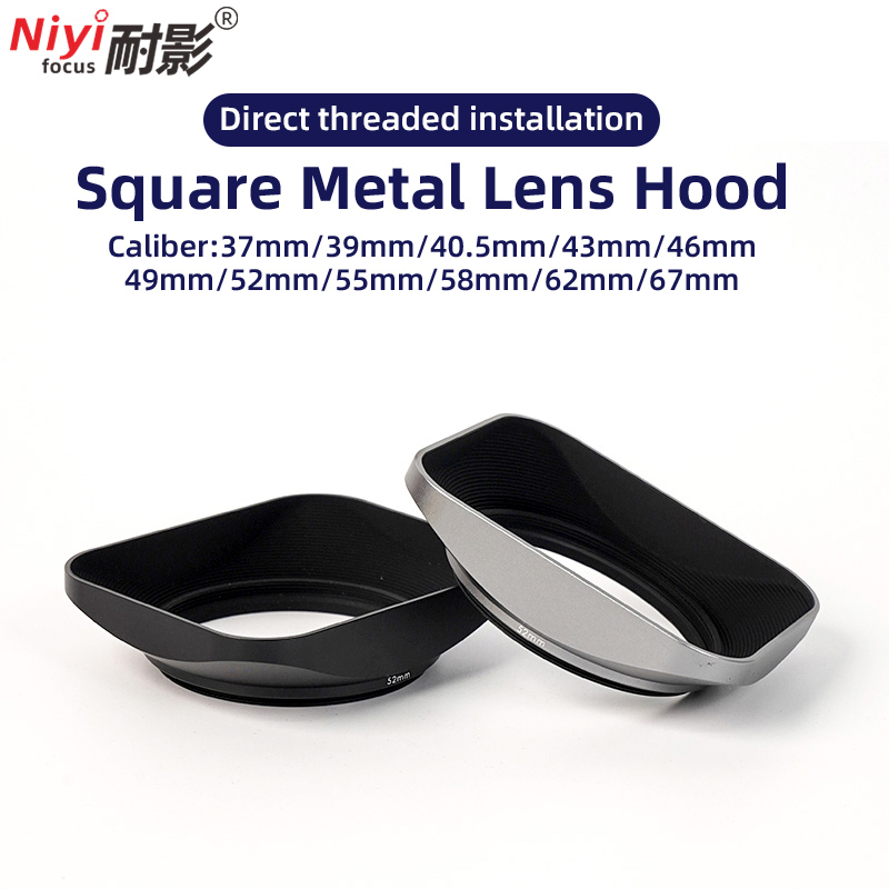 Vintage Square Metal Lens Hood - Lens Cap Vintage ulasan dan harga