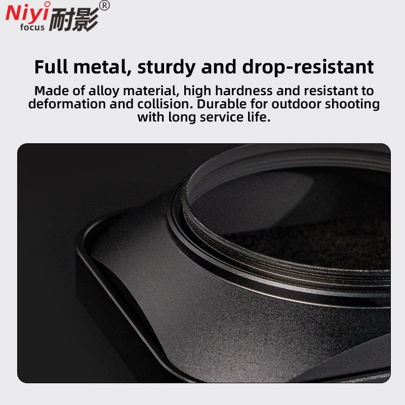 Vintage Square Metal Lens Hood - Lens Cap Vintage ulasan dan harga