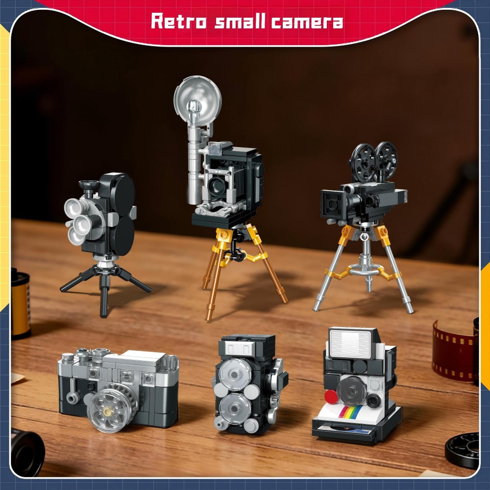6-in-1 Retro Camera Collection - Collectible Vintage Cameras ulasan dan harga