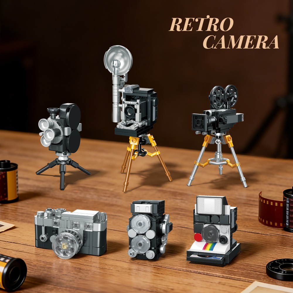 6-in-1 Retro Camera Collection - Collectible Vintage Cameras ulasan dan harga
