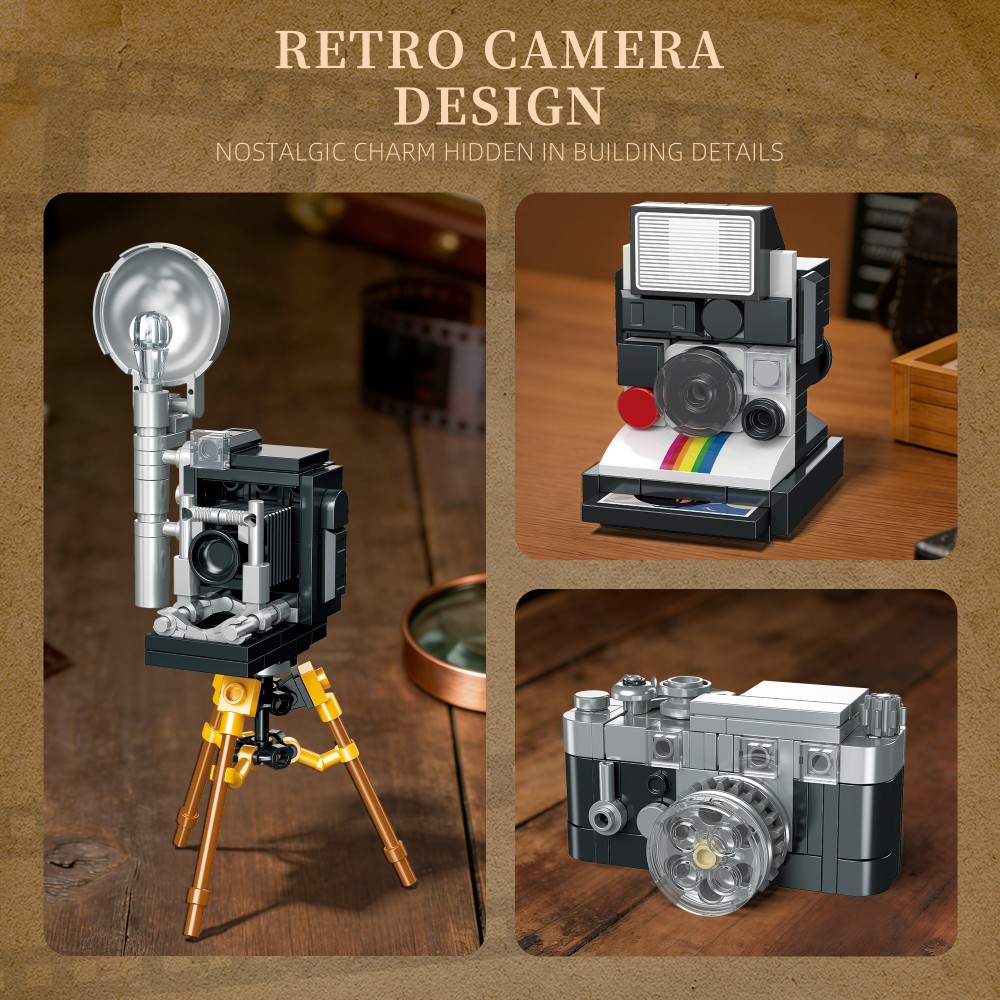 6-in-1 Retro Camera Collection - Collectible Vintage Cameras ulasan dan harga