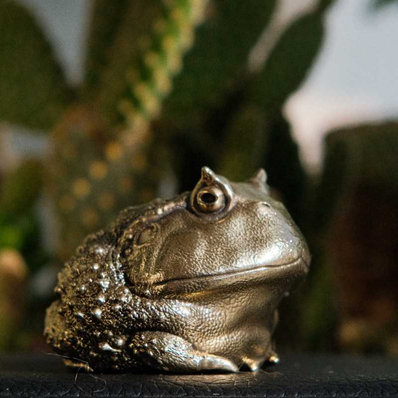 Vintage Brass Pacman Frog Orna - Vintage Collectible Furniture ulasan dan harga