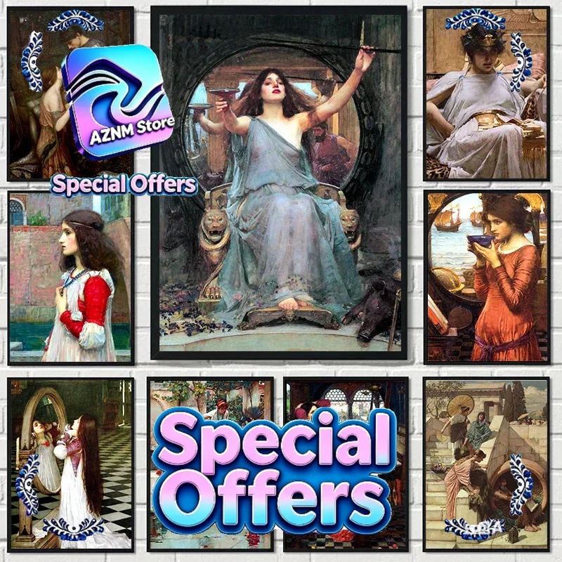 John William Waterhouse Artwor - Vintage Collectible Posters ulasan dan harga