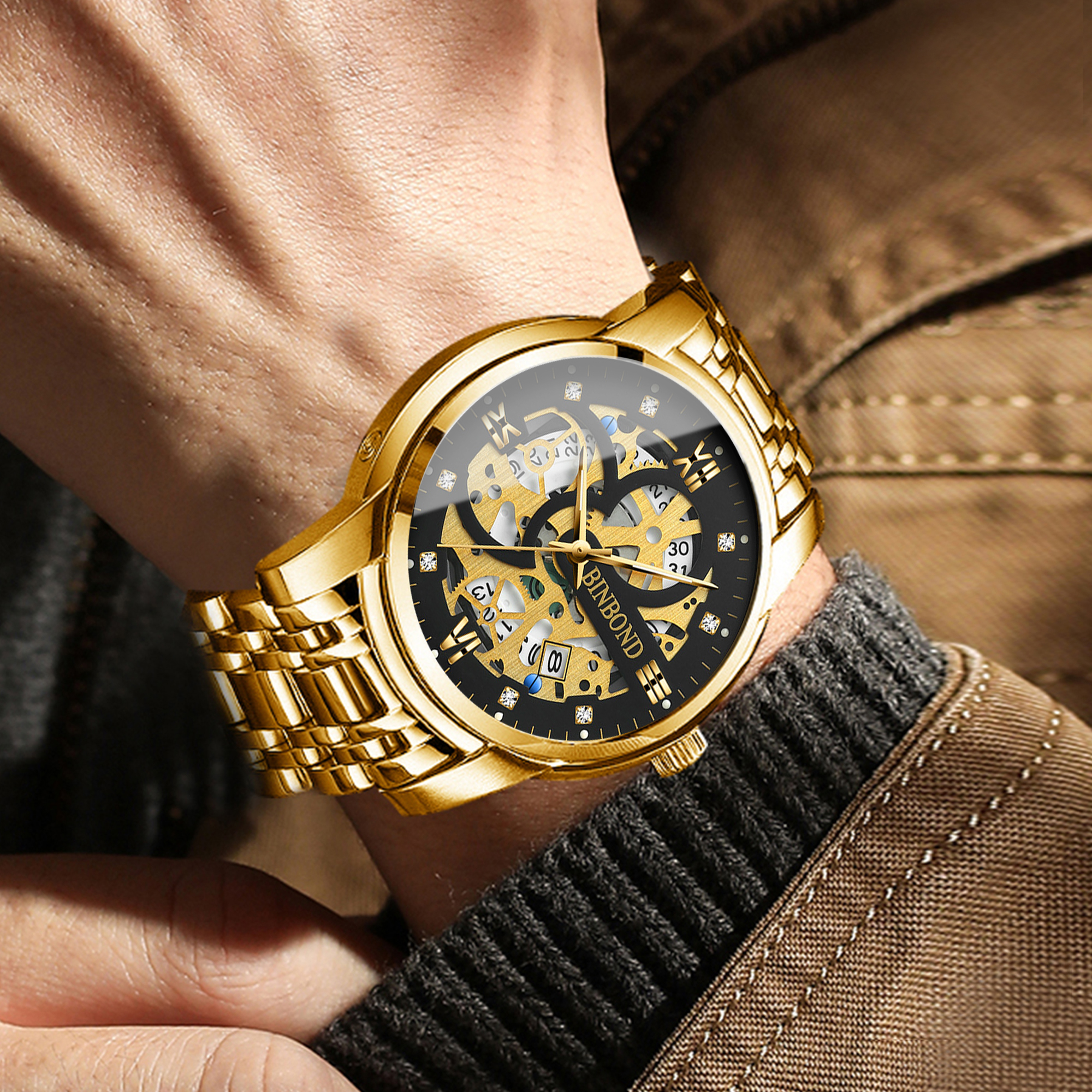 BINBOND hollow out design prec - Vintage Collectible Watches ulasan dan harga