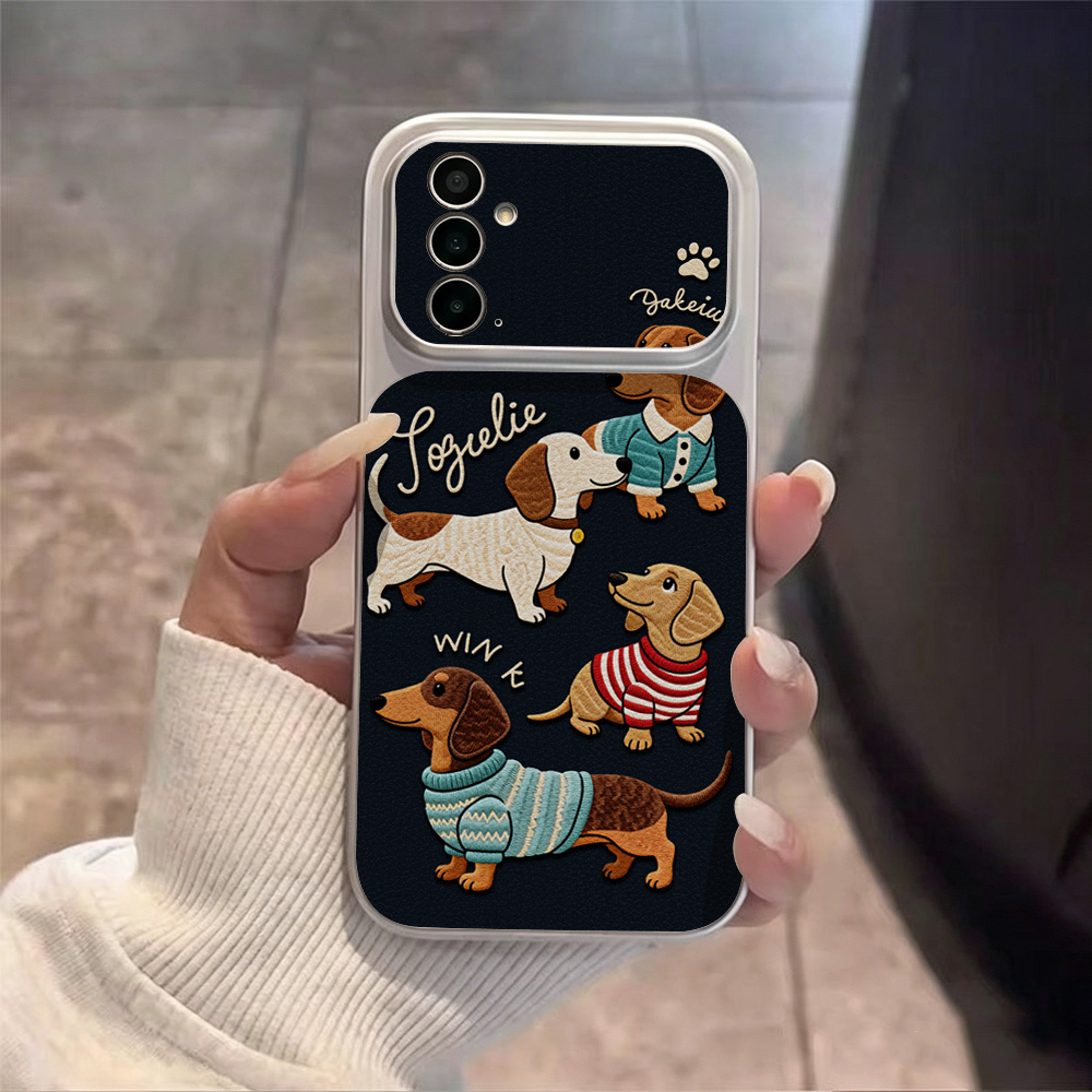 Cartoon Puppy Leather Phone Ca - Camera Leather Case ulasan dan harga
