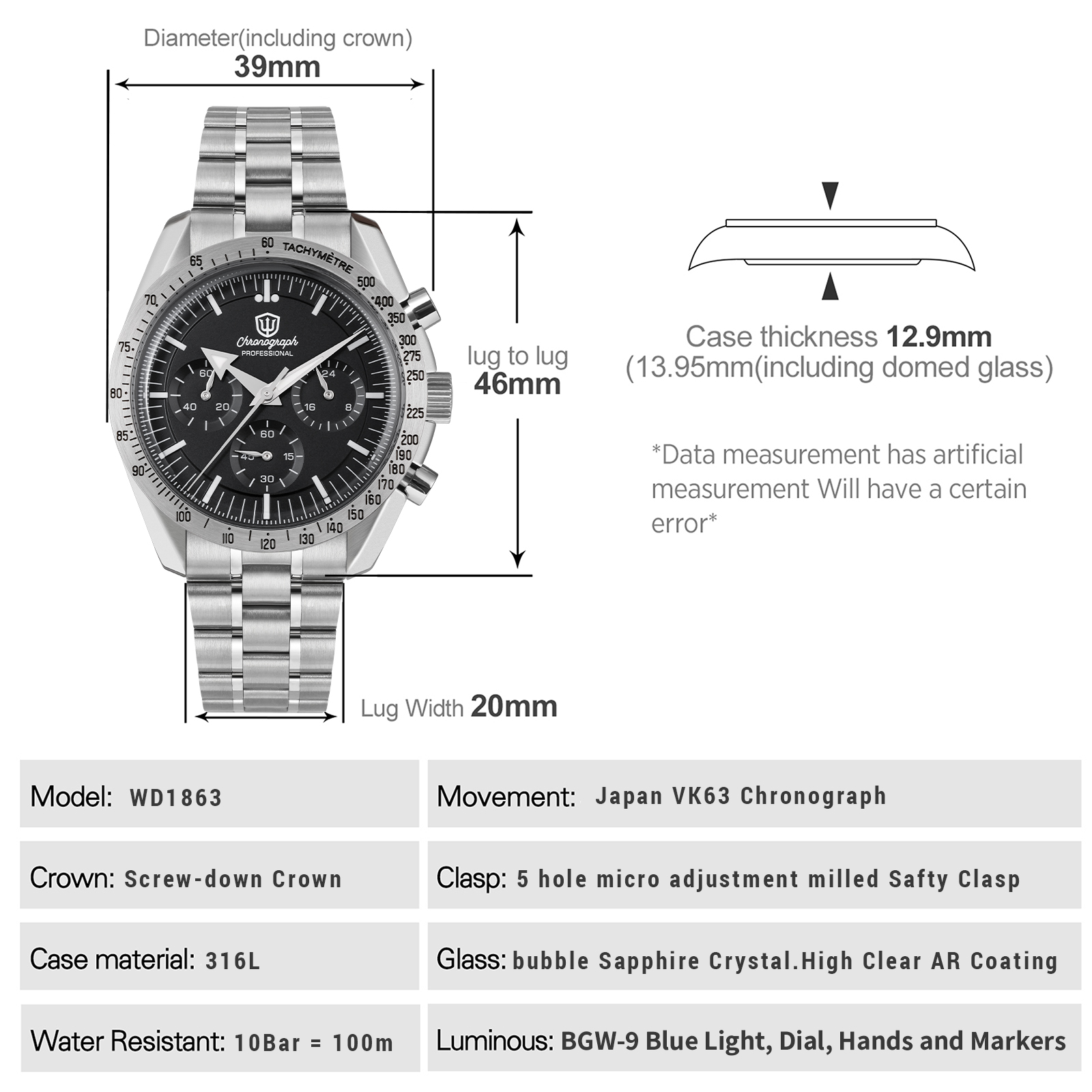 Watchdives WD1863 Mechanical Q - Vintage Collectible Watches ulasan dan harga