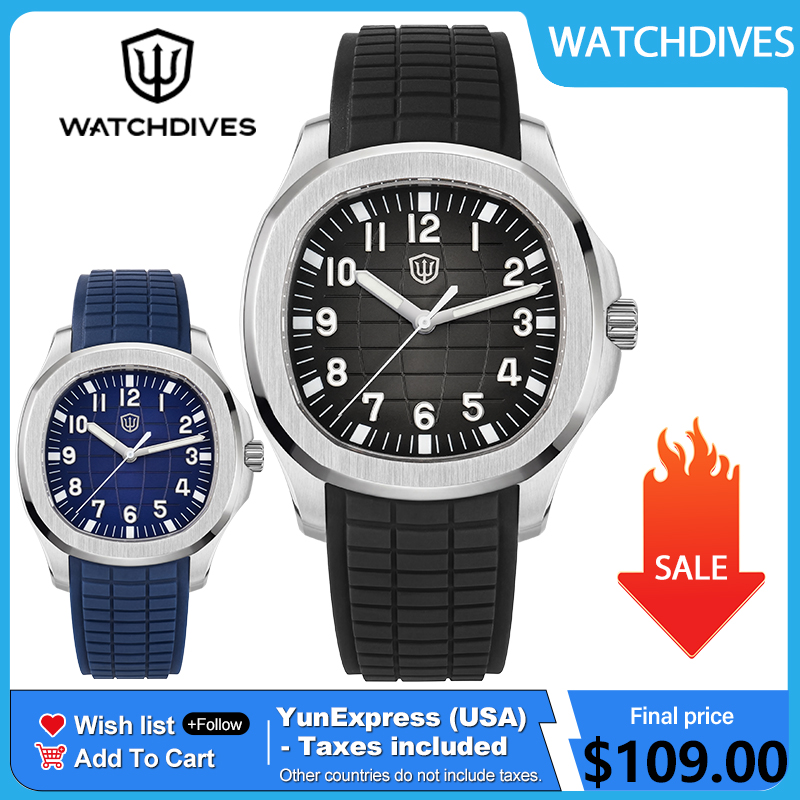 Watchdives WD008 38mm Dive Men - Vintage Collectible Watches ulasan dan harga