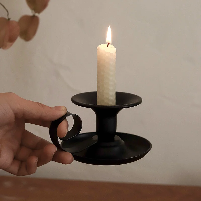 Tea Cup Type Candlestick Iron  - Collectible Vintage Matches ulasan dan harga