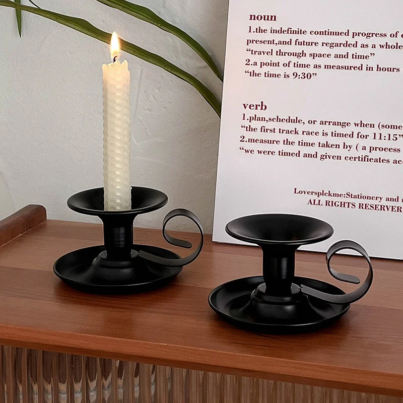 Tea Cup Type Candlestick Iron  - Collectible Vintage Matches ulasan dan harga