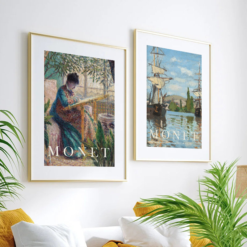 Vintage Claude Monet Famous Ar - Vintage Collectible Posters ulasan dan harga