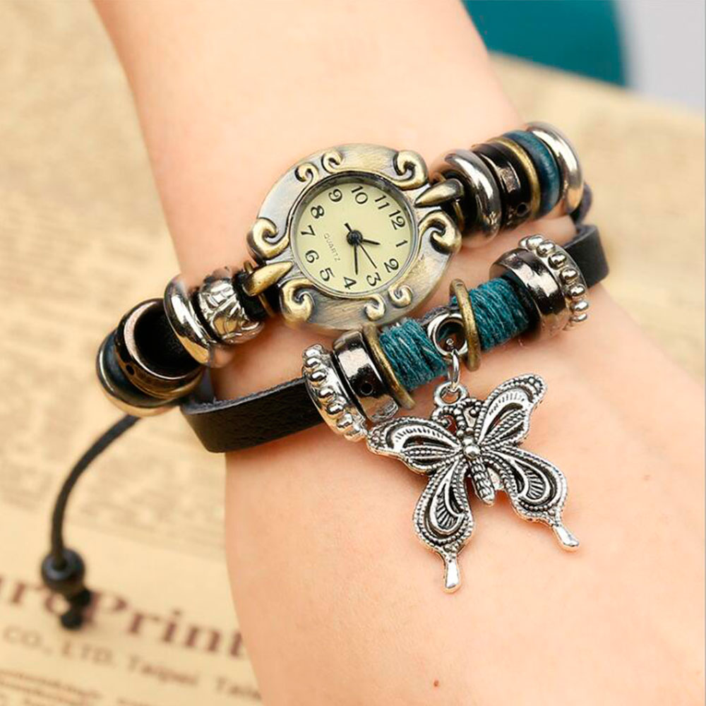 Handmade Butterfly Beads Brace - Vintage Collectible Watches ulasan dan harga