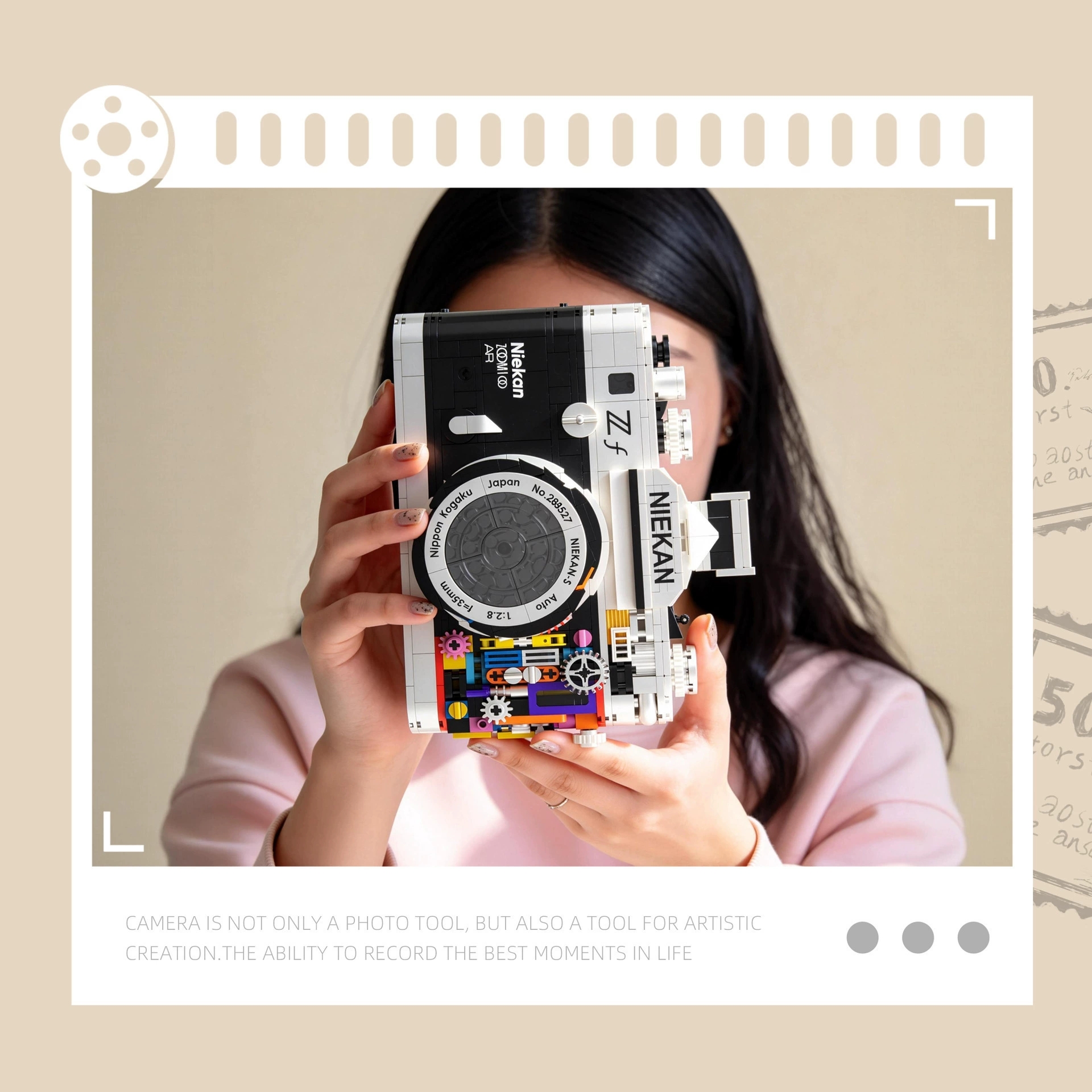 865PCS Retro Camera Building B - Collectible Vintage Cameras ulasan dan harga