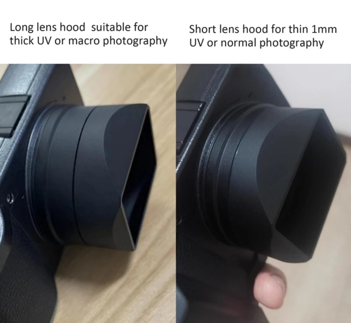 Square Metal Lens Hoods with A - Lens Cap Vintage ulasan dan harga