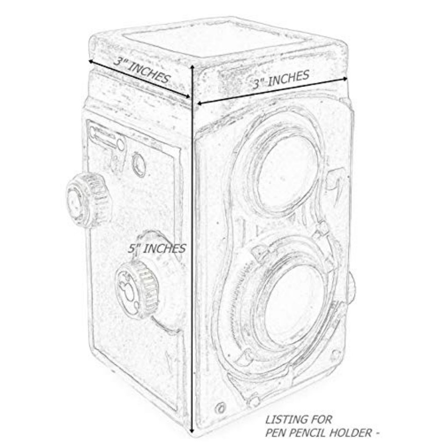 21390 Camera Pen Pencil Holder - Collectible Vintage Cameras ulasan dan harga