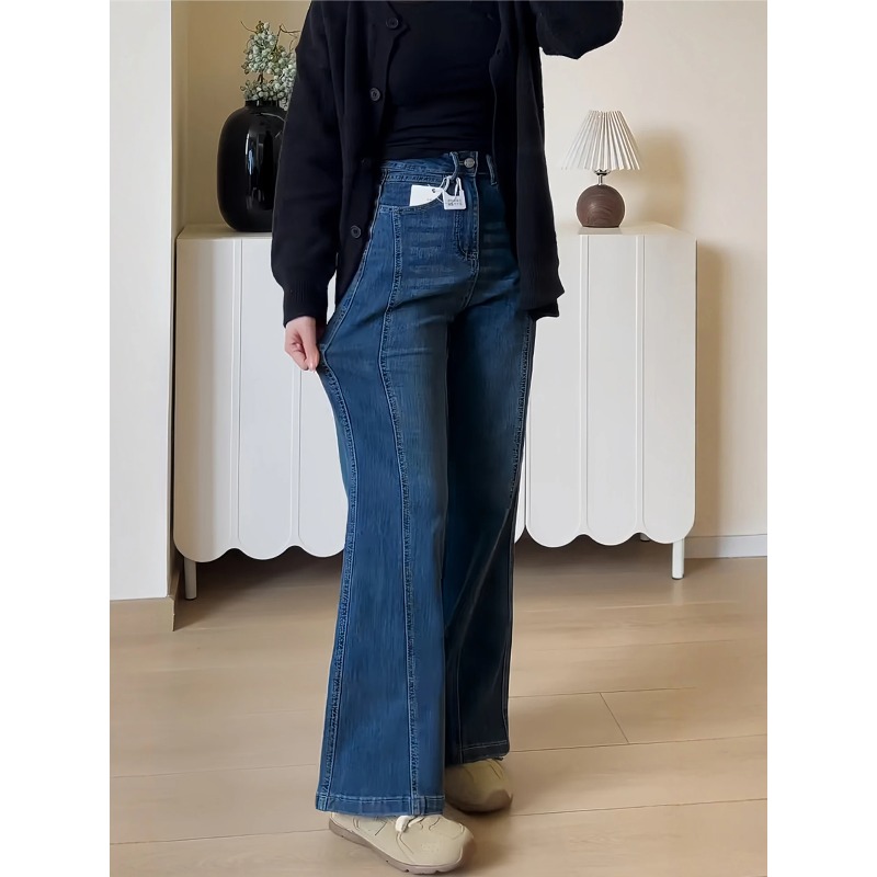 Autumn Elastic Bell Bot Jeans  - Collectible Vintage Matches ulasan dan harga