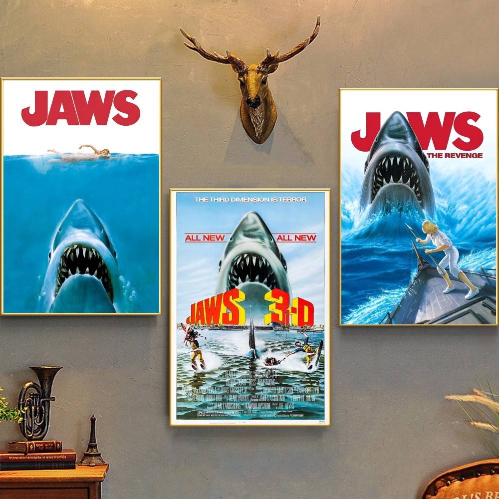 Classic Horror Shark Movie Jaw - Vintage Collectible Posters ulasan dan harga