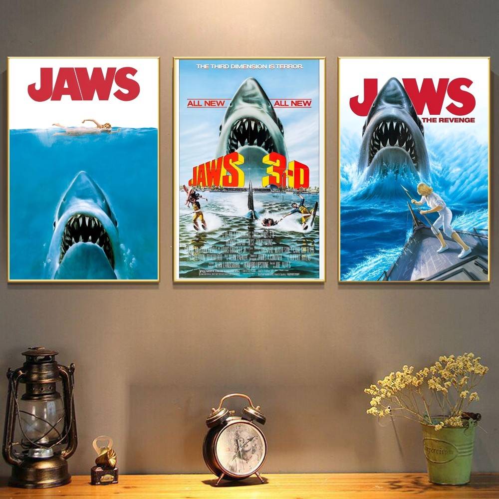 Classic Horror Shark Movie Jaw - Vintage Collectible Posters ulasan dan harga