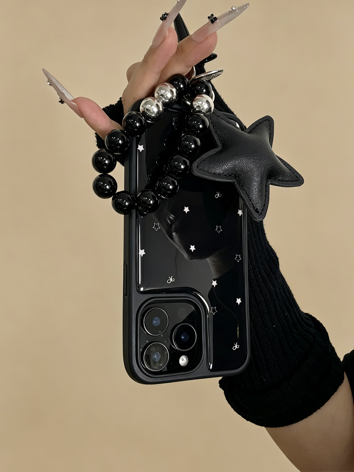Y2K Vintage Star Print Phone C - Lens Cap Vintage ulasan dan harga