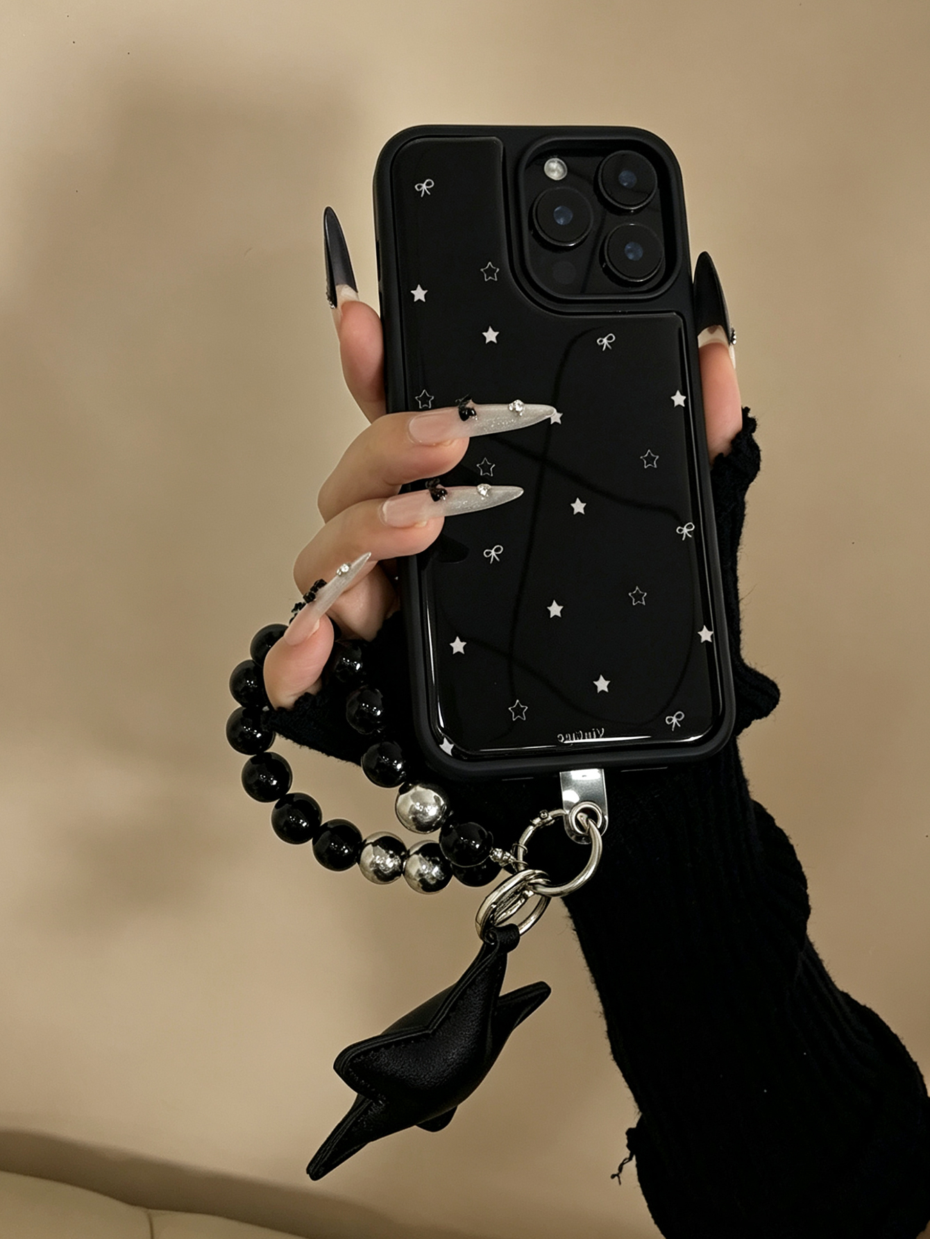 Y2K Vintage Star Print Phone C - Lens Cap Vintage ulasan dan harga