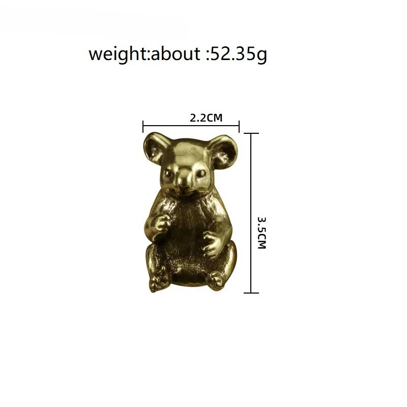 Vintage Brass Cute Koala Minia - Vintage Collectible Furniture ulasan dan harga