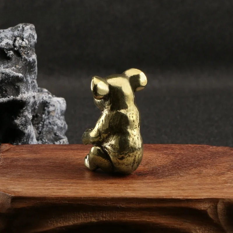 Vintage Brass Cute Koala Minia - Vintage Collectible Furniture ulasan dan harga